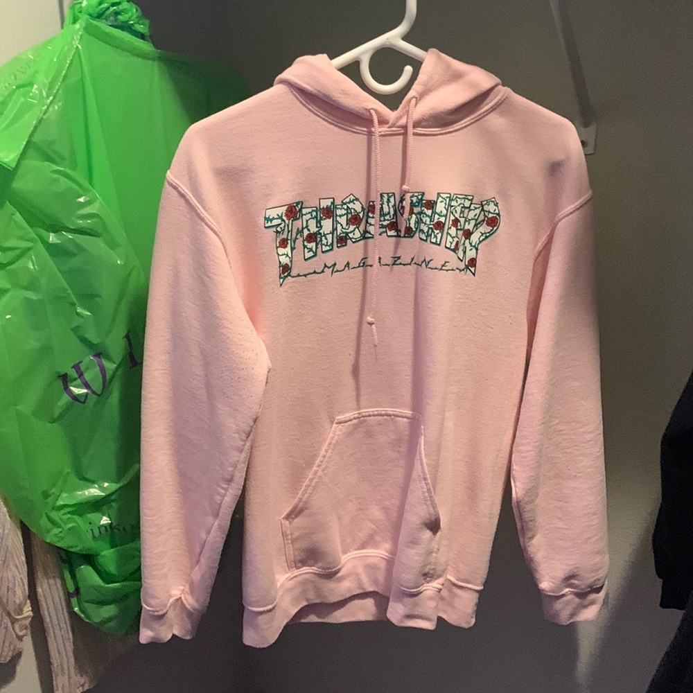 Pink Rose Thrasher Hoodie